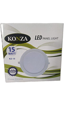 Konza Led Panel Light 15 watt kz-15 White