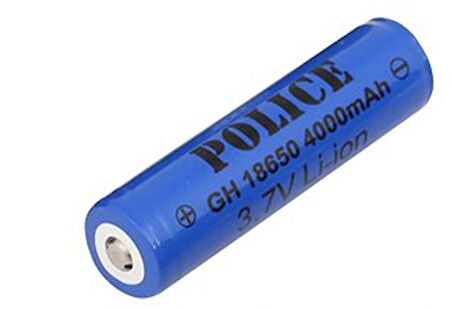 Police 18650 3.7V 4000 mAh Akım Korumalı Şarjlı Li-ion Pil