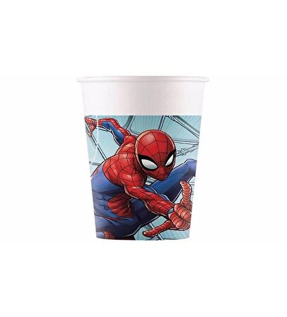 Spiderman Bardak 8 ADET PLASTİK KARTON BARDAK OYUN EĞLENCE PARTİ MALZEMELERİ OYUNCAK