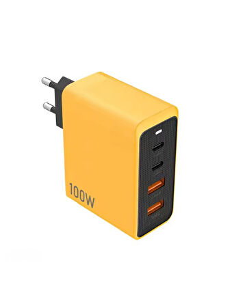 2 Type - C + 2 Usb Giriş Şarj Adaptörü 100W   Hızlı Şarz Iphone Xiaomi Huawei Samsung Oppo Uyumlu