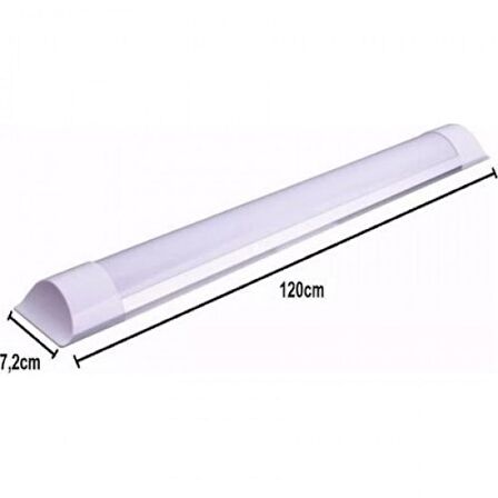 60 CM 20 Watt Yatay Ledli Bant Armatür Beyaz Renk Çeşidi (1 Yıl Garantili)-(10 Adet Satışımız)