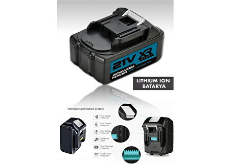 Assur Dawreek Uyumlu 21V 10 Pilli Yedek Batarya