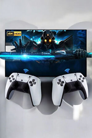 Kablosuz Retro 4K Gamebox Oyun Konsolu Çift Kollu HDMI TV Çıkışı 2.4G Kablosuz
