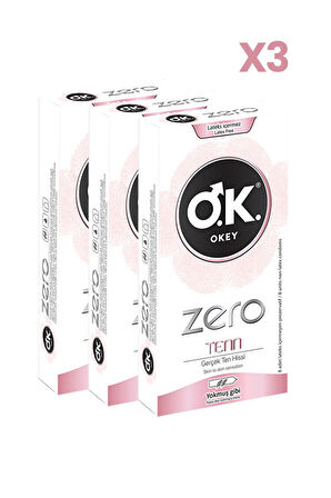 Okey Zero Tenn Prezervatif 8'li x3 Adet