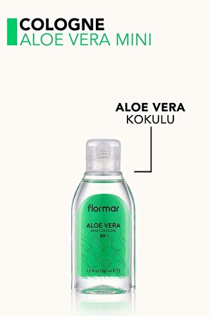 Flormar Aloe Vera Kokulu Temizleyici & Ferahlatıcı Mini Kolonya