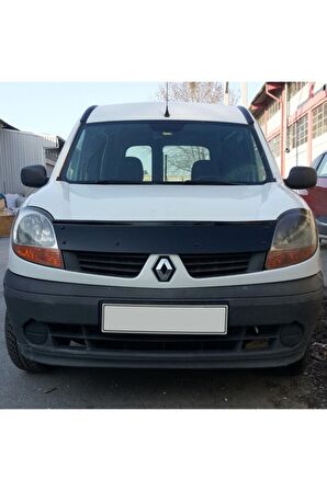 Renault Kangoo Ön Kaput Koruma Rüzgarlığı 3mm Akrilik (Abs) Parlak Siyah Deflektör 1998-2003