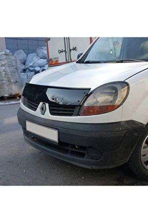 Renault Kangoo Ön Kaput Koruma Rüzgarlığı 3mm Akrilik (Abs) Parlak Siyah Deflektör 1998-2003