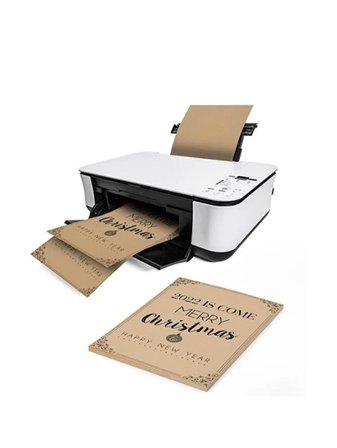 A4 Kraft Kağıdı Kraft Fotokopi Kağıdı Saman Kağıdı- 100 Adet  