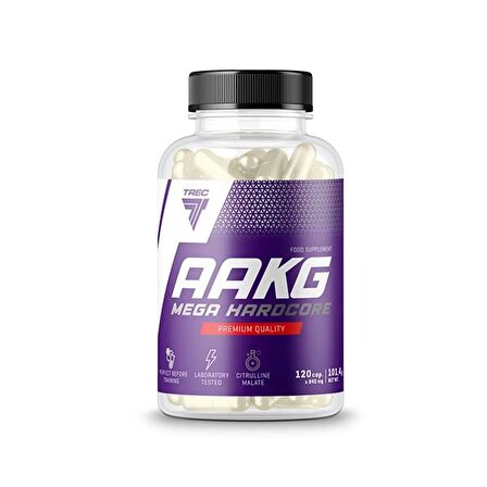 Trec Nutrition AAKG Amino AKG Mega Hardcore with Citrulline Malate 120 Caps