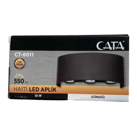 Cata CT-8011 Haiti 10 Watt 3200 Kelvin Günışığı Led Aplik (1 Yıl Garanti)