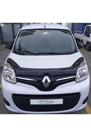 Renault Kangoo Ön Kaput Koruma Rüzgarlığı 3mm Akrilik (ABS) Parlak Siyah Deflektör 2014->