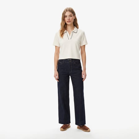 Nautica Kadın Lacivert Slim Fit Denim Pantolon