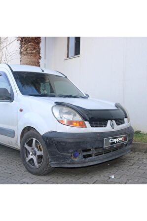 Renault Kangoo Ön Kaput Koruyucu Rüzgarlığı 4mm Akrilik (abs) Piano Black 2003-2007