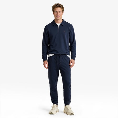 Nautica Erkek Lacivert Polo Yaka Sweatshirt