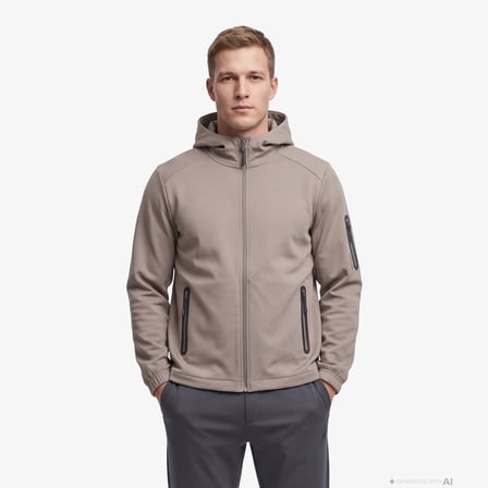 Nautica Erkek Kahverengi Kapüşonlu Sweatshirt