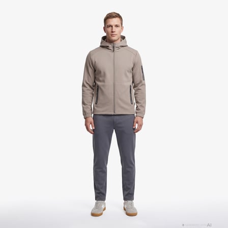 Nautica Erkek Kahverengi Kapüşonlu Sweatshirt