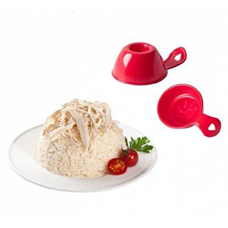 By Nevser® Pilav Ve Helva Şekil Verici Pratik Servis Kalıbı Aleti (2 Adet)