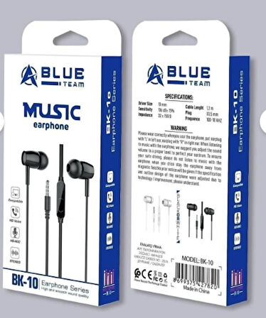 BlueTeam Kablolu Kulaklık BK-10