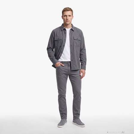 Nautica Erkek Gri Slim Fit Pantolon