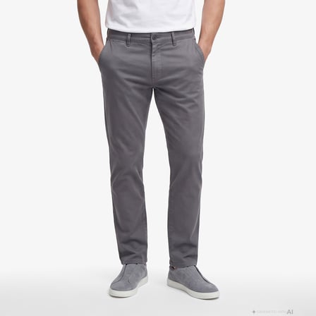 Nautica Erkek Gri Slim Fit Pantolon
