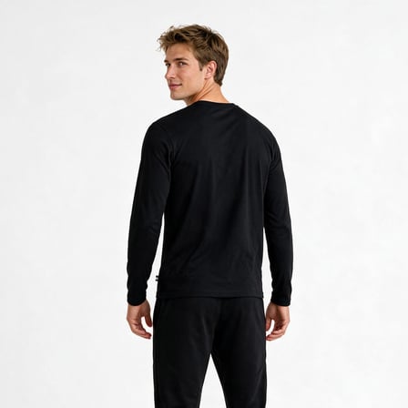 Nautica Erkek Siyah Regular Fit Uzun Kollu T-Shirt