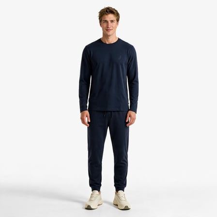 Nautica Erkek Lacivert Regular Fit Uzun Kollu T-Shirt