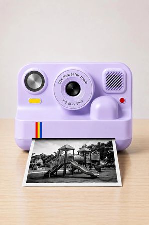 Çocuk Anında Baskılı Fotoğraf Makinesi 16MP Dijital Kamera 1080P Video WiFi Telefon Destekli
