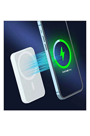 Iphone Uyumlu 5000 Mah Wireless Magsafe Batarya-Kablosuz Şarj Powerbank