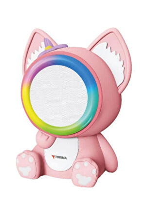 Taşınabilir RGB Işılı Sevimli Figürlü Mikrofonlu Karaoke Bluetooth Hoparlör