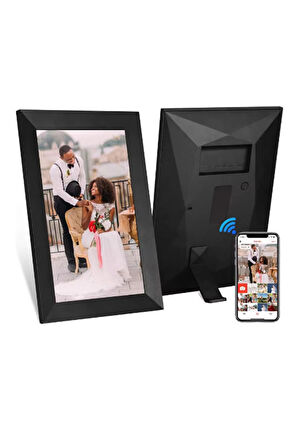 Dijital Fotoğraf Çerçevesi WiFi 10.1 inç 32GB Dokunmatik Ekran, Uygulama Üzerinden Fotoğraf/Video Paylaşımı