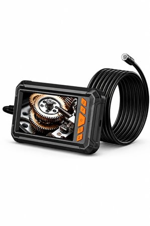 20 Metre Tek Kameralı Endoskop Kamera 1080P HD LED Aydınlatmalı Sert Kablolu Yeni