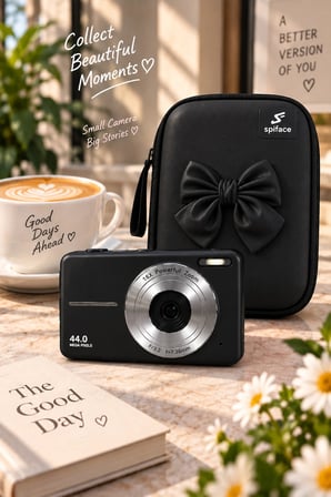 4K Figürlü Çantalı Dijital Video Kamera 44MP 16X Zoom Işıklı Kart Dijital Fotoğraf Makinesi 64gb Hafıza Kart Hediyeli