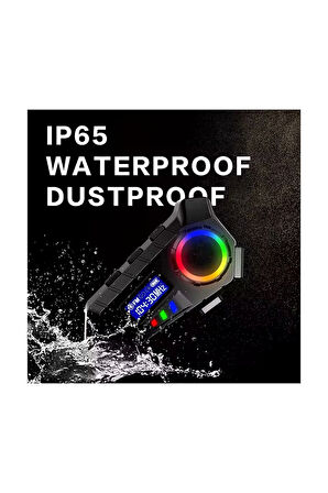 Y30 Kask Kulaklık Bluetooth Motosiklet Kulaklık RGB Radyolu Intercom