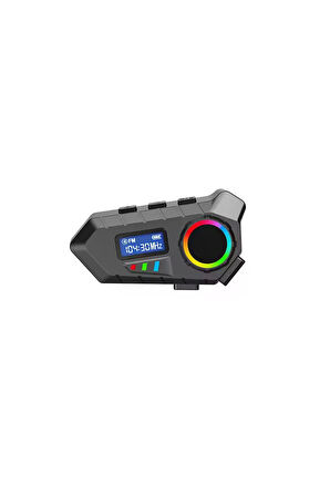 Y30 Kask Kulaklık Bluetooth Motosiklet Kulaklık RGB Radyolu Intercom