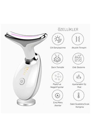 Yüz Ve Boyun Kırşıklık Giderici Ems Güzellik Cihazı ( Gıdık,Sarkma,Kırışıklık)