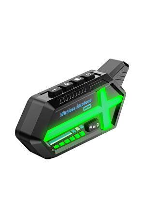 BT26 Motosiklet Kask Kulaklık Bluetooth RGB Işıklı 2 Eşleşme Özellikli 1000 Mah Intercom