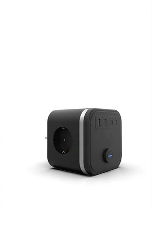 Termal Akım Korumalı Isıya Dayanıklı 3'lü Duvar Tipi Priz 2x Usb 2x Typce 3680 w