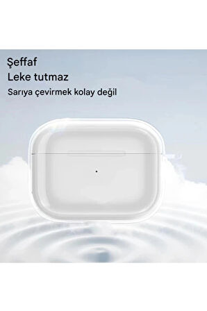 Airpods Pro 3. Nesil ile Uyumlu Şeffaf Cyrstal Clear Ultra Berrak Kılıf ( Kulaklık Değildir )