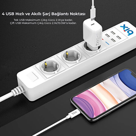 Vothoon Bix Bp-01 Wifi Yüksek Akım Korumalı Hızlı Şarj Özellikli Akıllı Priz