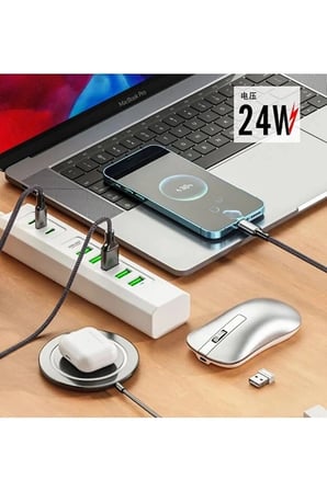 8 Portlu Çoklu USB Şarj İstasyonu 5 USB + 3 Type-C Masaüstü Çoklu Şarj Cihazı