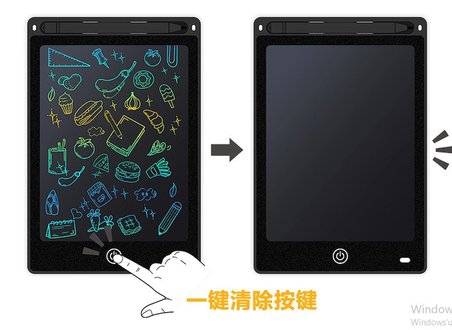 20 Inc Renkli Lcd Grafik Dijital Kalemli Çizim Tableti Yazı Tahta Not Yazma Eğitim Tableti Siyah