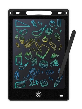 20 Inc Renkli Lcd Grafik Dijital Kalemli Çizim Tableti Yazı Tahta Not Yazma Eğitim Tableti Siyah