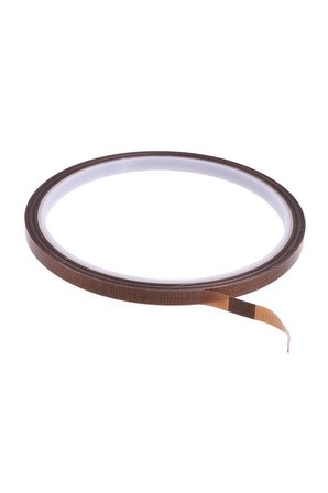 PTFE Isıya Dayanıklı Yapışkan Bant 10 mm x 10 m Teflon Cam Elyaf Bant 300°C