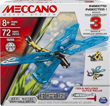 Meccano 3in1 72 Parça Metal Lego- Maker System 