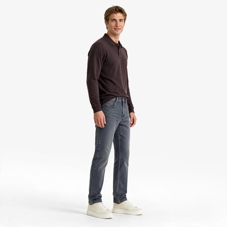 Nautica Erkek Kahverengi Regular Fit Polo Yaka T-Shirt