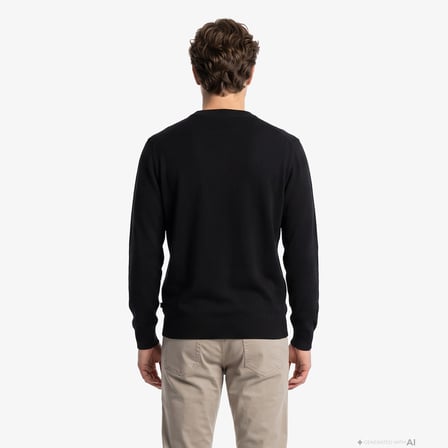 Nautica Erkek Siyah Regular Fit Triko