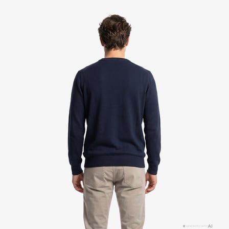 Nautica Erkek Lacivert Regular Fit Triko