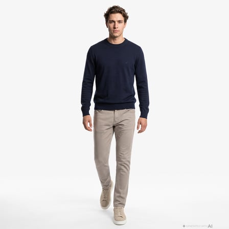 Nautica Erkek Lacivert Regular Fit Triko