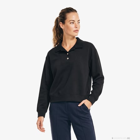 Nautica Kadın Siyah Sweatshirt
