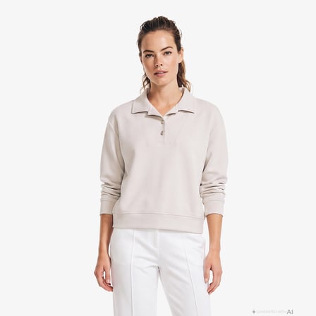 Nautica Kadın Bej Sweatshirt